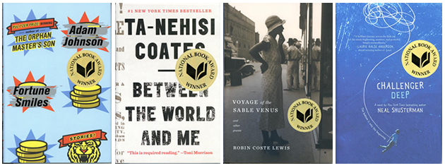 Covers of the National Book Award Winners