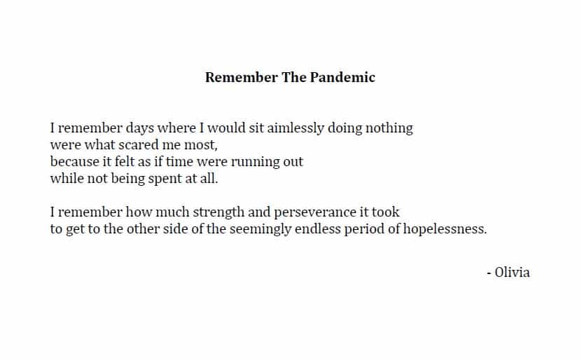 Stories and Art submission - Remember The Pandemic