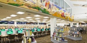Eckstrom-Columbus Library mural interior