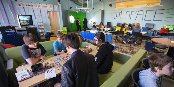 Oro Valley Library_Teen 101 Space OV_001 The Pima County Public Library in Oro Valley held its grand opening of the 101 Teen Space on Tuesday, Jan. 24, 2017.