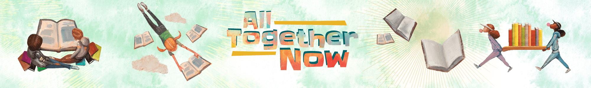 All Together Now banner SLP Summer Learning Program 2023 2000x300